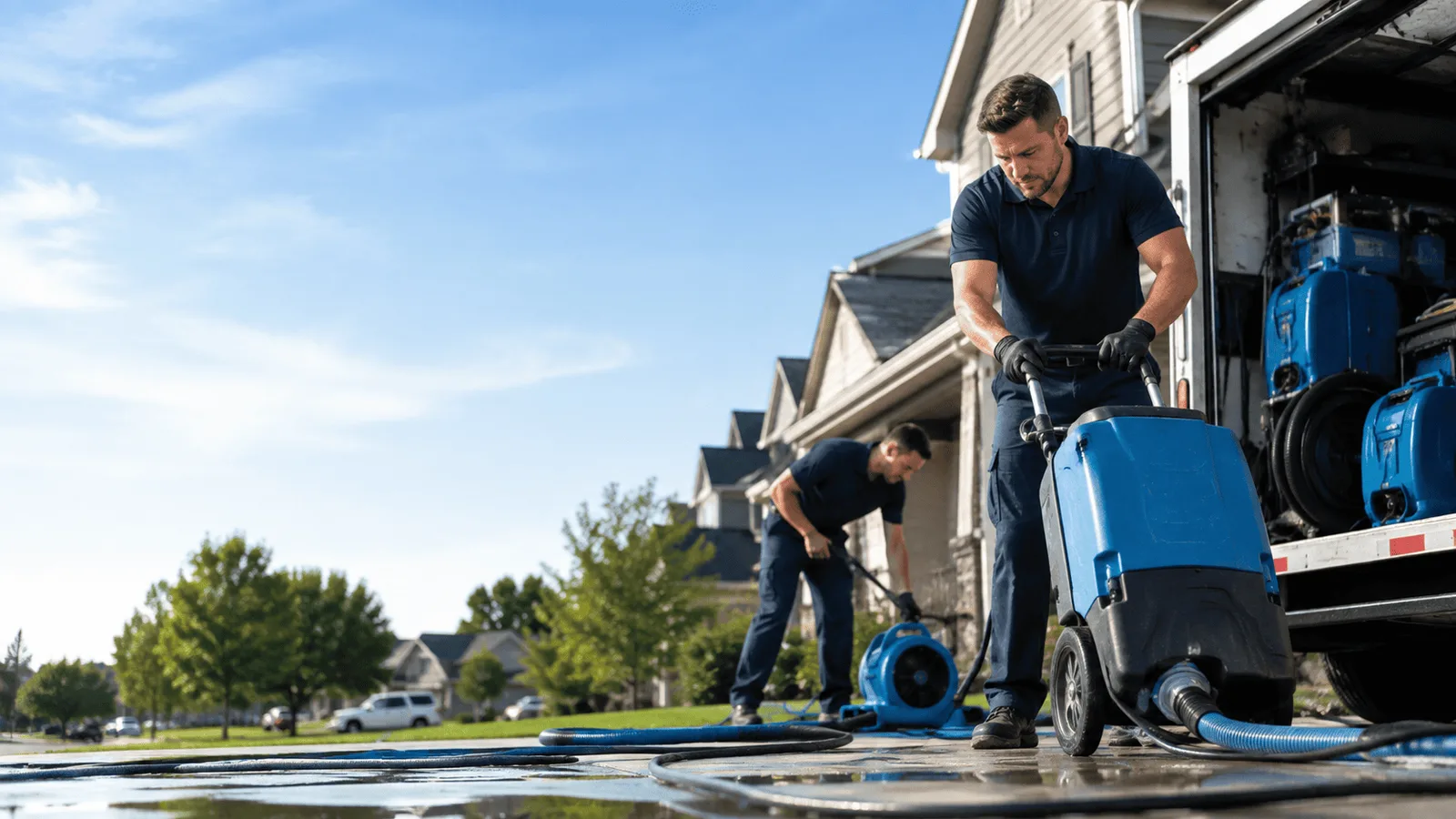 Dehumidification being performed in Glenwood Landing, NY